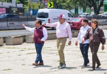 Supervisa Delfina Gómez últimos detalles de la reconstrucción del Periférico Norte; obra será inaugurada el 18 de mayo