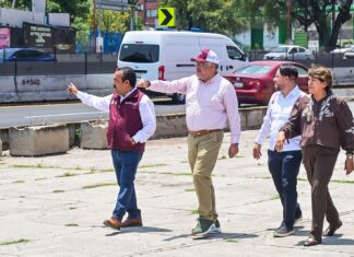 Supervisa Delfina Gómez últimos detalles de la reconstrucción del Periférico Norte; obra será inaugurada el 18 de mayo