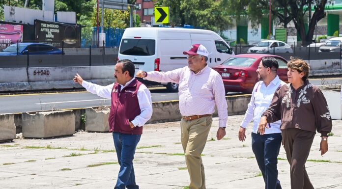 Supervisa Delfina Gómez últimos detalles de la reconstrucción del Periférico Norte; obra será inaugurada el 18 de mayo