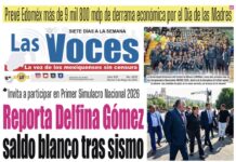 Invita a participar en Primer Simulacro Nacional 2026, Reporta Delfina Gómez saldo blanco tras sismo