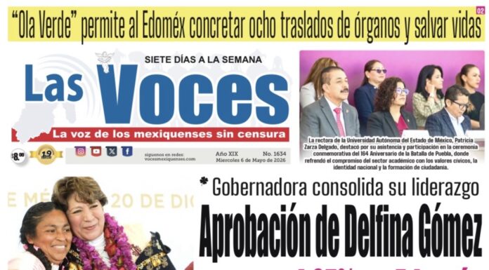 Gobernadora consolida su liderazgo, Aprobación de Delfina Gómez supera el 67% en Edoméx
