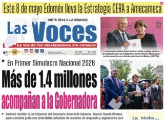 En Primer Simulacro Nacional 2026, Más de 1.4 millones acompañan a la Gobernadora