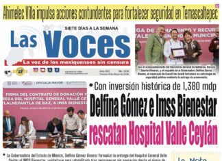 Con inversión histórica de 1,380 mdp, Delfina Gómez e Imss Bienestar rescatan Hospital Valle Ceylán