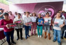 Yoselin Mendoza entrega repavimentación en la colonia Independencia y celebra a niñas, niños y madres de Nicolás Romero