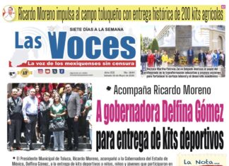 Acompaña Ricardo Moreno A gobernadora Delfina Gómez para entrega de kits deportivos