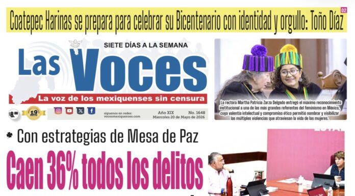 Con estrategias de Mesa de Paz Caen 36% todos los delitos de alto impacto en EdoMéx