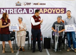 Adolfo Cerqueda entrega aparatos funcionales en Nezahualcóyotl para apoyar a adultos mayores y personas con discapacidad