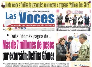 Evita Edoméx pagos de… Más de 7 millones de pesos por extorsión: Delfina Gómez