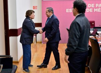 Delfina Gómez refuerza coordinación institucional en Mesa de Paz del Estado de México