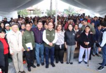 Entrega Manuel Vilchis programa alimentario “Juntos, Repartiendo Logros” en Zinacantepec