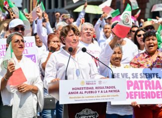 Delfina Gómez refrenda respaldo a Claudia Sheinbaum y destaca su liderazgo al frente de México