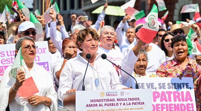 Delfina Gómez refrenda respaldo a Claudia Sheinbaum y destaca su liderazgo al frente de México