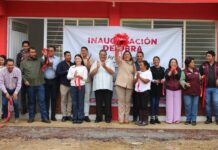 Inaugura Yessika Santana tres nuevas aulas en Telebachillerato de El Mango Cuentla