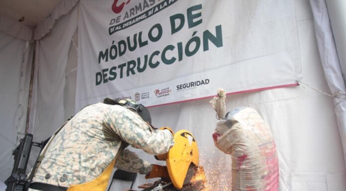 Concluye primera etapa del Canje de Armas 2026 en Edomex con más de 3 millones de pesos intercambiados