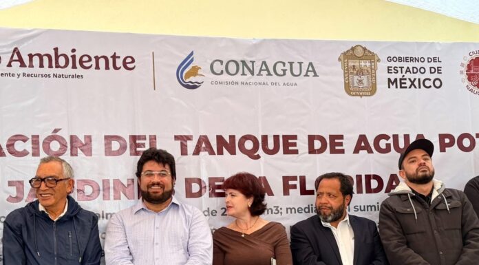 REHABILITA NAUCALPAN TANQUE DE AGUA EN JARDINES DE LA FLORIDA; BENEFICIARÁ A MÁS DE 5 MIL HABITANTES