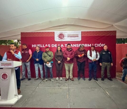 Isaac Montoya encabeza recuperación de espacios deportivos en San Antonio Zomeyucan mediante el programa Huellas del Mundial Social