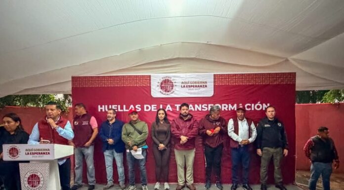 Isaac Montoya encabeza recuperación de espacios deportivos en San Antonio Zomeyucan mediante el programa Huellas del Mundial Social