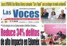Estrategia de la Gobernadora Delfina Gómez… Reduce 34% delitos de alto impacto en Edoméx