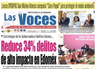 Estrategia de la Gobernadora Delfina Gómez… Reduce 34% delitos de alto impacto en Edoméx