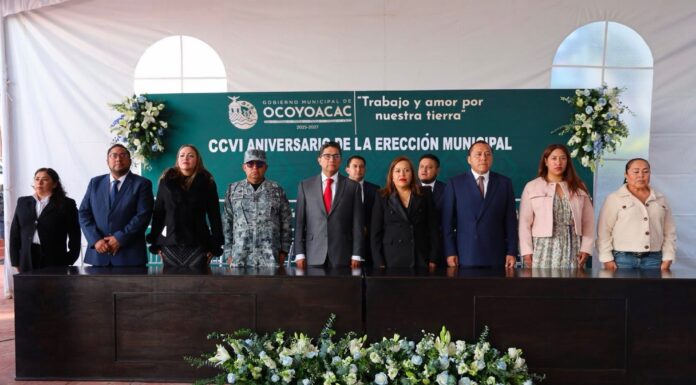 Ocoyoacac conmemora 206 años de su Erección Municipal y refrenda su compromiso con el desarrollo