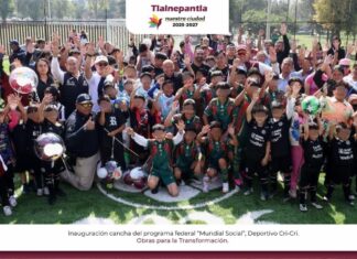 Raciel Pérez Cruz entrega nueva cancha en San Juan Ixhuatepec para fortalecer el deporte y la convivencia social