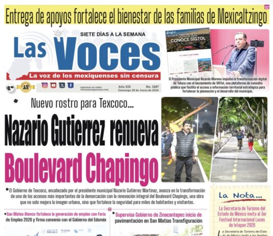 Nuevo rostro para Texcoco… Nazario Gutierrez renueva Boulevard Chapingo