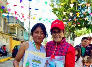 Sinaí Lugo respalda el deporte comunitario con la carrera “Vuelta al Barrio” en Otzolotepec