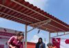 Roselia García inicia la construcción de arcotecho en jardín de niños de Zumpango