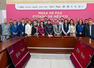 Delfina Gómez encabeza Mesa de Paz en Nezahualcóyotl; destacan reducción de homicidios y robo de vehículos en el Oriente mexiquense