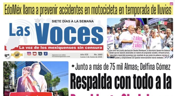 Junto a más de 75 mil Almas; Delfina Gómez Respalda con todo a la Presidenta Sheinbaum