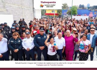Entrega Tlalnepantla módulo de vigilancia en Jorge Jiménez Cantú para reforzar la seguridad en la zona Oriente