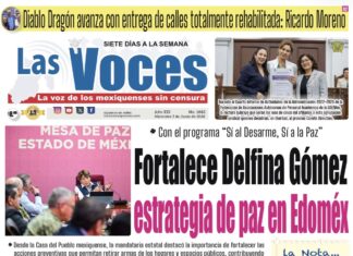 Con el programa “Sí al Desarme, Sí a la Paz”, Fortalece Delfina Gómez estrategia de paz en Edoméx