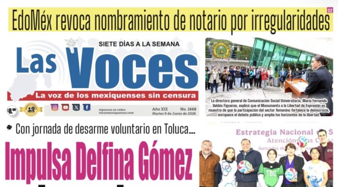 Con jornada de desarme voluntario en Toluca… Impulsa Delfina Gómez cultura de paz