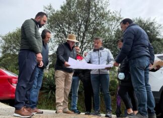 Supervisa Miguel Ángel Ramírez obras comunitarias en Las Mesas, Huitzizilapan