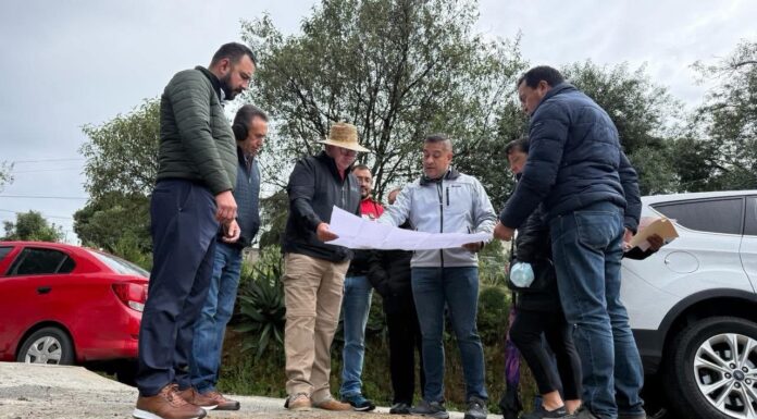 Supervisa Miguel Ángel Ramírez obras comunitarias en Las Mesas, Huitzizilapan