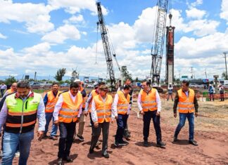 Delfina Gómez pone en marcha puente vehicular que fortalecerá la conexión entre el oriente del Edomex y la Ciudad de México