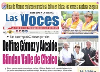 Con la entrega de 31 nuevas patrullas… Delfina Gómez y Alcalde Blindan Valle de Chalco