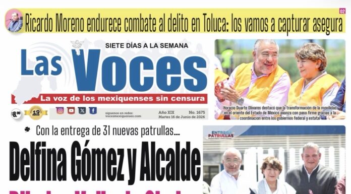 Con la entrega de 31 nuevas patrullas… Delfina Gómez y Alcalde Blindan Valle de Chalco