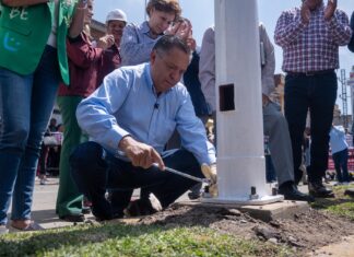 Arranca Ricardo Moreno construcción de Sendero Seguro en San Cayetano Morelos