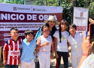 Tenancingo avanza con obras que transforman la vida de sus comunidades: Nancy Nápoles impulsa nueva pavimentación en San Pedro Ejido de Tecomatlán