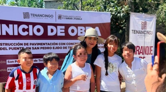 Tenancingo avanza con obras que transforman la vida de sus comunidades: Nancy Nápoles impulsa nueva pavimentación en San Pedro Ejido de Tecomatlán