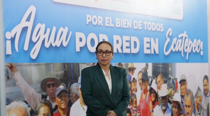 Ecatepec incrementa de 30% a 85% el suministro de agua en la Quinta Zona; Azucena Cisneros anuncia nuevas obras hidráulicas