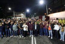 Raciel Pérez Cruz fortalece la seguridad en Tlalnepantla con la instalación de 72 nuevas luminarias