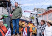Toluca inicia segunda etapa de pavimentación en Cacalomacán; beneficiará a más de 8 mil habitantes
