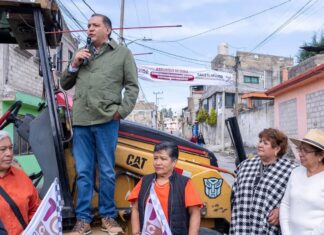 Toluca inicia segunda etapa de pavimentación en Cacalomacán; beneficiará a más de 8 mil habitantes