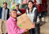 Ahimelec Villa anuncia obra de “Caminos con Bienestar” para El Chilar y entrega apoyos alimentarios