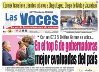 Con un 67.3 % Delfina Gómez se ubica… En el top 6 de gobernadoras En el top 6 de gobernadoras mejor evaluadas del país