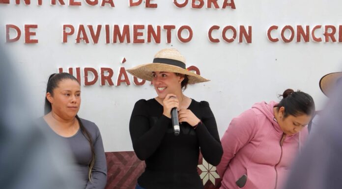 Chapa de Mota entrega pavimentación con concreto hidráulico en Dongú y mejora la movilidad comunitaria