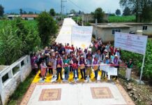 Entrega Jaime Torres Marín obra prioritaria en Barrio Mesa del Picacho, Calvario del Carmen