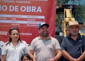 César Fuentes impulsa obras de infraestructura sanitaria Tonatico para mejorar la calidad de vida